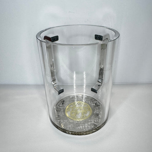 Acrylic Clear & gold Washing Cup